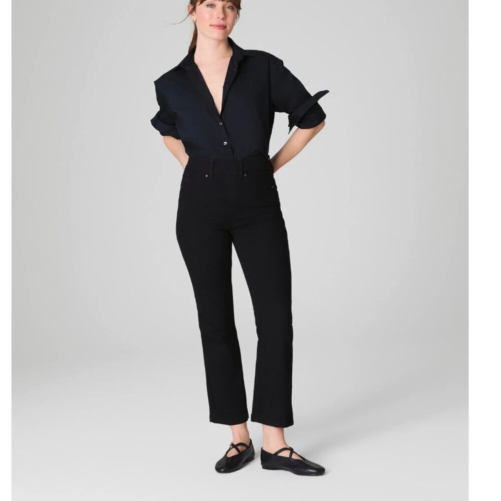 NWT SPANXshape Original EveryWear Kick Flare Jeans black 3x Tall 22/24